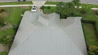 Champagne Metal Roof Replacement in Boca Raton