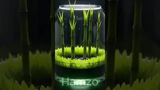 🌿 Magical Bamboo Oasis in Glass | Relaxing ASMR Micro World 🌧️