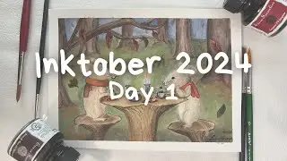 31 Days ART CHALLENGE | Inktober 2024 Day 1