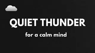 Quiet Thunder for a Calm Mind | 2 Hours Rain Ambience - with Black Screen for Sleep and Relaxation