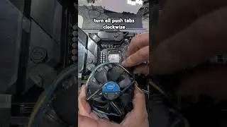 how to install standard intel cpu cooler. easiest way. lga 1151 1155 1200 1156 1700