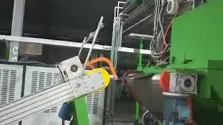 Tire electron beam radiation processing system