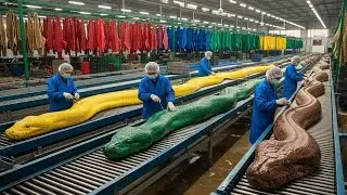 Inside the Snake Leather Factory&ndash;Watch How Colorful Snake Skin Becomes Million-Dollar Luxury Fashion