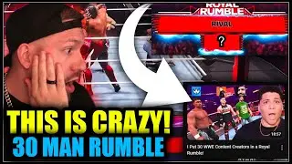 Reacting To Vybe Smallafro's EPIC 30 Man WWE Creator Royal Rumble! You Won't Believe What Happened