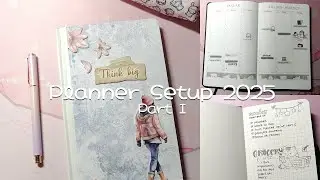 Planner Setup 2025 Part One | Olives & Moon Planner Decoration | Dingbats A6 Bullet Journal Setup