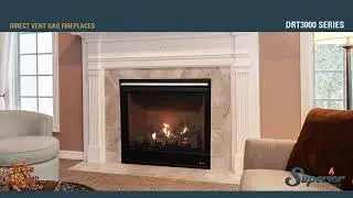 Superior Direct Vent Gas Fireplace | DRT3000 Burn Video