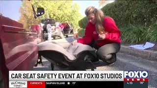 More than 100 seats checked at Car Seat Safety Event at FOX10 Studios