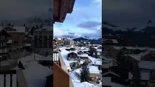 Vista de parte de uma cidadezinha chamada M&uuml;rren - Su&iacute;&ccedil;a.