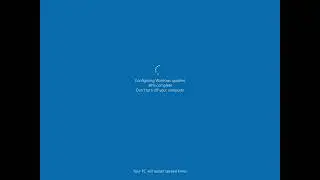 FAKE Windows Update Screen for 1 HOUR | 4:3 1440x1080 Edition