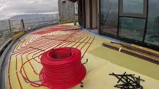 Yerden Isıtma: Strafor + Şilte İle Şap Dökümü  Hilti Çivili Boru Sabitleme & Balkon Kot Farkı Çözümü