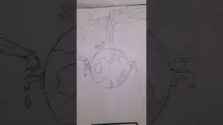 How to draw save water poster drawing best environment poster ideas #creative and please subscribe 🦋