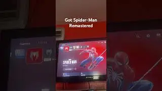 Got Remastered Spider-Man, So I can Start and delete the PS4 OG version Hehehe