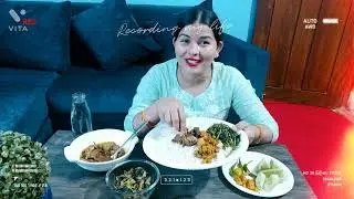 Rice, mutton curry, aool matra and sadeko chop ko achar and salad  mukbang.🥵🥵😋😋