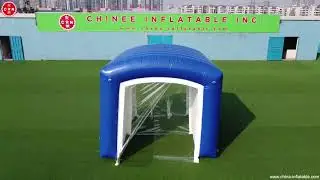 Inflatable sealed tent with internal transparent partition from Chinee Inflatables Tent2-1006