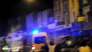 Stokes croft riots -Police retreating