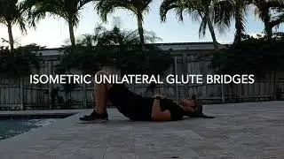 ISOMETRIC UNILATERAL GLUTE BRIDGE: How to do an isometric unilateral bridge