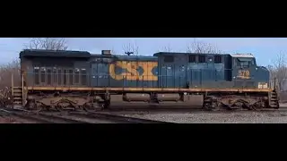 Marion Ohio CSX579 pulls car hauler East on the Mount Victory Subdivision MT1