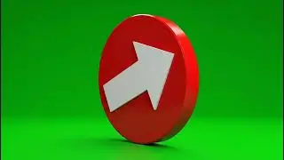 Epic Red Circle with Arrow Green Screen Effect for Video Editing