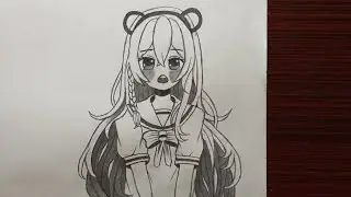 How to draw anime girl | how to draw cute anime girl | how to draw anime girl body and face