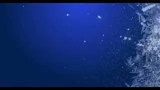 Snow falling - Free footage (blue) 4K