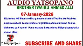 TWAIBU AHMED ALLI/ Phunziro lina pamene Mtumiki Twaibu akufotokoza mozama nkhani  Ya matembelero