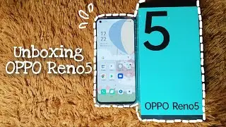 OPPO Reno 5 unboxing 📱| new phone + gift box + aesthetic wallpaper🌈