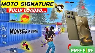 Moto Signature Free Fire Test 😍| Moto Signature Gaming test | Moto Signature Camera Test  & Review ⚡