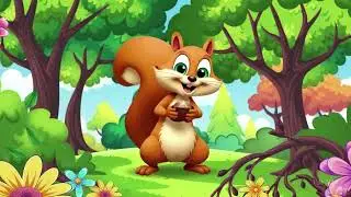 🐿️ Cute Little Squirrel Song | Fun Kids Animal Song | Sing Smile Official
