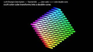 Tutorial 10 -- color space .... cube for cccN and double-cone for other systems like NCS, Ostwald...