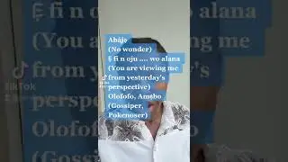 Learn Yoruba with #musicmonday #falz #bahd #baddo