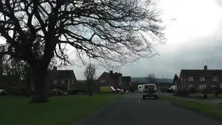 Driving Along Abbey Road, St Andrew's Road, Fulbert Road & Abbots Road, Pershore, Worcestershire, UK