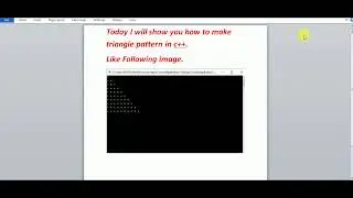 how to draw triangle shape in cPP?