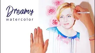 Dreamy. Watercolor timelapse | speedpainting