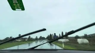 Driving from Rhine Falls, Neuhausen am Rheinfall, Switzerland to Lottstetten, Germany