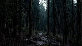 Heavy Rain & Scary Thunder in Dark Forest &ndash; Deep Sleep Atmosphere for Insomnia (No Mid-Roll Ads)