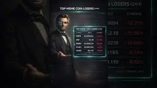 Top Meme Coin Losers in the Last 24H