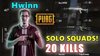 Soniqs Hwinn - 20 KILLS - SOLO SQUADS! - Beryl M762 + SLR - PUBG