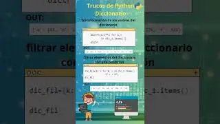 ✅Trucos y tips al utilizar diccionarios en Python 🐍#python#tipspython #programacion#estructuradatos