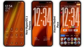 3 New HyperOS 2 control centre Themes for Xiaomi,Redmi,Poco | 3 Best HyperOS 2 Themes