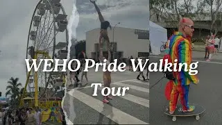West Hollywood Pride Parade Walking Tour (What people are wearing, Pride, Santa Monica Blvd)