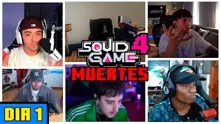 TODAS LAS MUERTES DE LOS SQUID CRAFT GAMES 4 - DIA 1