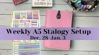 Weekly A5 Stalogy Setup || Ft. ShineStickerStudio || Dec. 28-Jan. 3