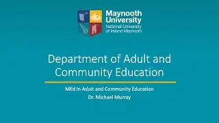 Adult Education Master of Education