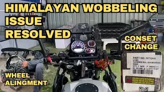Royal Enfield Himalayan Handle Wobble Fixed! Conset & Wheel Alignment Solution 🔧
