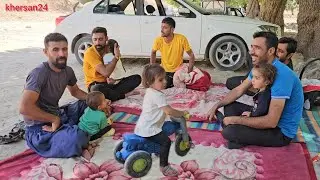 Experience visiting a beautiful waterfall with the Youssef family