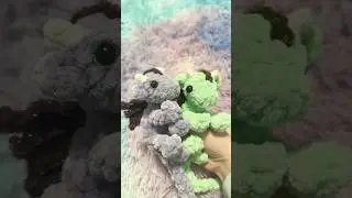 Crochet snuggler dragons
