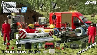 ПОСАДКА ПОСЛЕДНЕГО КОСЯКА ТРАВЫ ТРАКТОРАМИ REFORM | Тирольские Альпы | Farming Simulator 22 | Эпизод 41