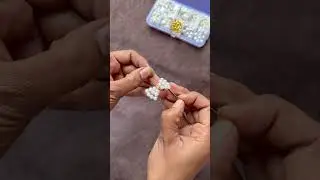 Korean beads earrings ￼#shorts #diy