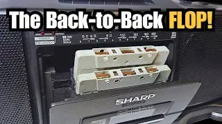 ПРОВАЛИВШАЯСЯ конструкция двухленточного магнитофона Sharp (WQ-T360E)
