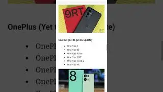 List of 5G compatible smartphone phones..